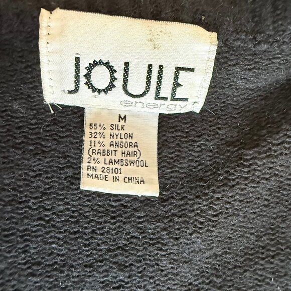 Vintage 80s Silk/Angora/Lambswool Blend Gem Embellished Statement Sweater Size M - Picture 4 of 7